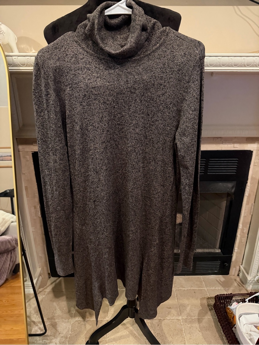 Apt. 9 Charcoal Gray Cowl Neck Tunic Sweater